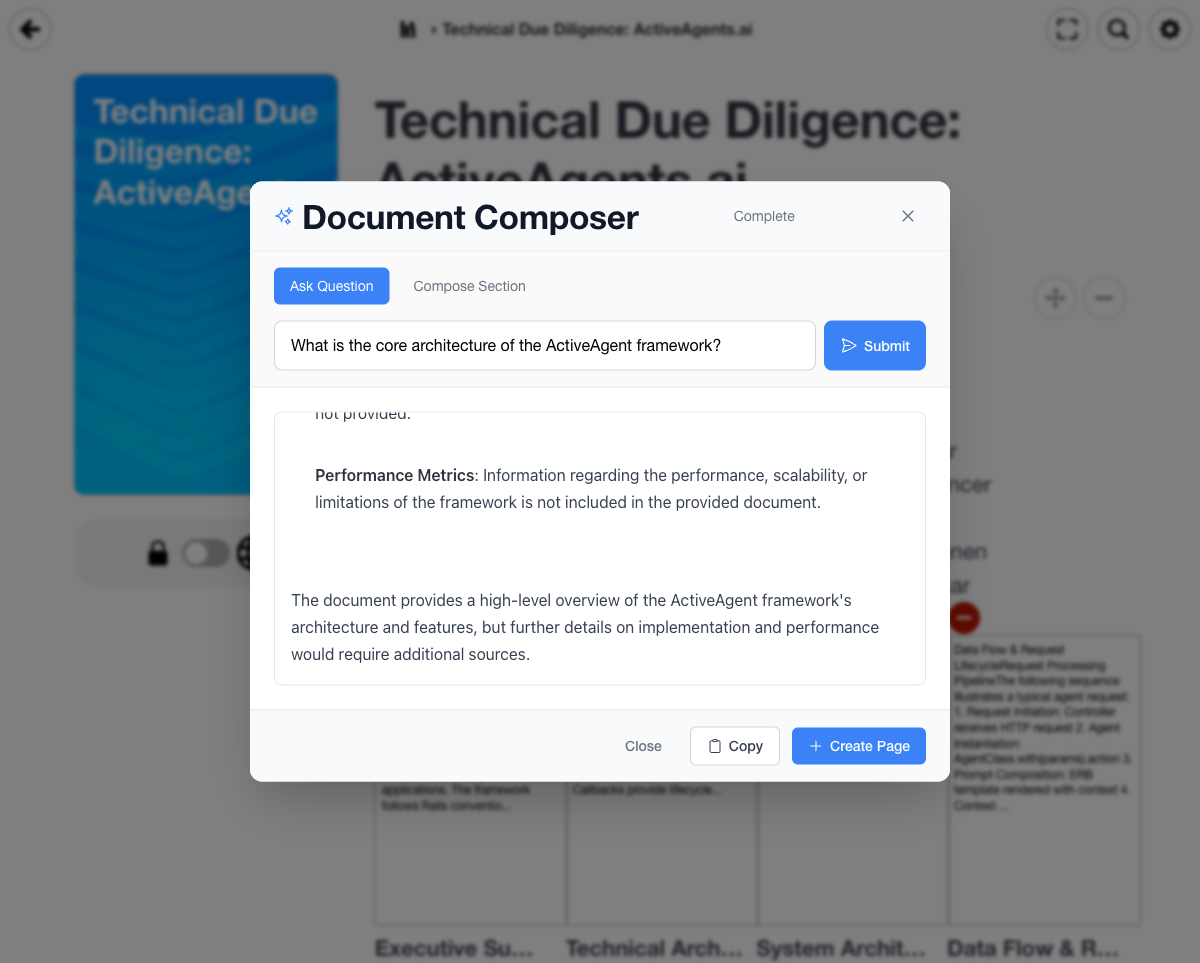 Ask Question mode with AI response